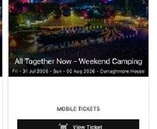 All Together Now Campervan Ticket