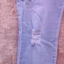 Yessica light blue embroidered ripped skinny jeans size UK18 EU46 Postage included Image 9