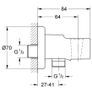GROHE  Relexa Shower Outlet Elbow - 28628000 Image 2