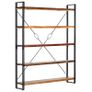5-Tier Bookcase 140x30x180 cm Solid Reclaimed Wood Image 9