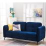 BRAND NEW velvet sofa Living Room Lounge Sofa Couch Armrest Corner Sofa Woven blue Image 2