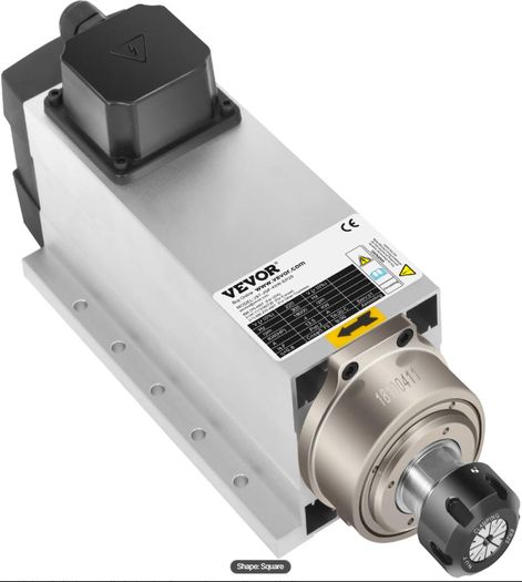 VEVOR 4KW 2220V Air Cooled Spindle Motor ER25 CNC Air Cooling Spindle Motor for CNC Engraving Milling Machine