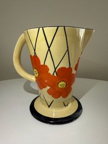 Vintage Myott Art Deco (June) Trumpet Jug