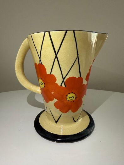 Vintage Myott Art Deco (June) Trumpet Jug