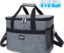 Cool Bag, Large Capacity Lunch Bag, Insulated Box Soft Cooler Bags, Easy to Carry Outdoor BBQ/Picnic/Camping/Family Activitives (FREE SHIPPING)