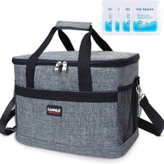 Cool Bag, Large Capacity Lunch Bag, Insulated Box Soft Cooler Bags, Easy to Carry Outdoor BBQ/Picnic/Camping/Family Activitives (FREE SHIPPING)