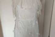 BNWT Danity Paris cream lace embroidered dress size M UK10 EU38 Postage included