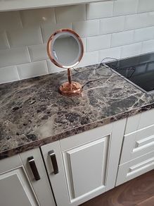 Vanity mirror with light