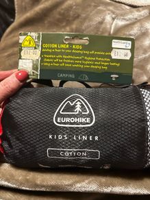 sleeping bag liner.