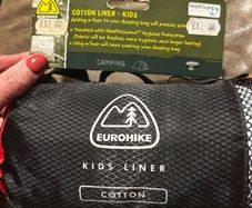 sleeping bag liner.