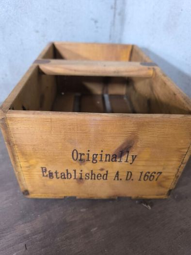 Vintage wooden Carrier box