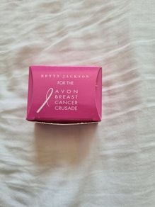 Betty Jackson Silver Plated Breast Cancer Crusade Pin