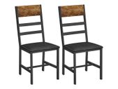 Set of 2  Dining Chairs industrial style Upholstered Dining Chairs