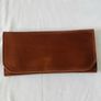 Genuine Leather Tobacco Pouch Unisex Rolling Paper Filter Wallet Brown Image 6