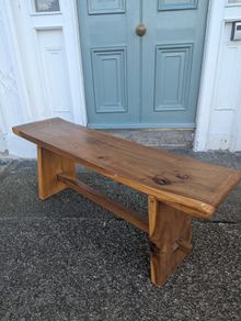 Indonesian Hand Carved Teak Bench