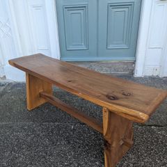 Indonesian Hand Carved Teak Bench