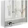 Wall Mounted Mirror Cabinet - White Image 2
