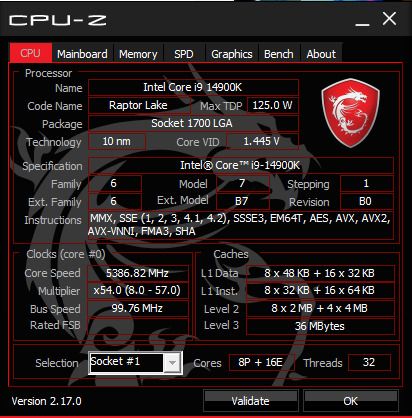 Intel Core i9-14900K, Six Months Use, Boxed