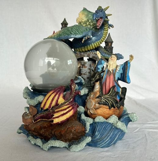 Fantasy Dragon Wizard Plasma Ball Lamp - Castle Lightning Lamp - Working