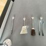 Vintage Chrome & Brass Fireplace Companion Set hell Motif (5 Piece) Image 3