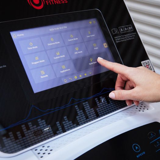 C66 Commercial SMART Treadmill with 1YR Warranty, 3HP Motor 18KM PER HOUR, WiFi Colour Touchscreen Media Player, Watch Netflix, YouTube, etc, Download Any App, Flash Sale