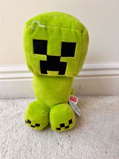 Mattel Minecraft Creeper Plush approx. 23 cm. Used 2023 Please see photos