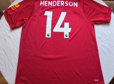 2019/20 Liverpool #14 Henderson New Balance Home Jersey Size XL Adults