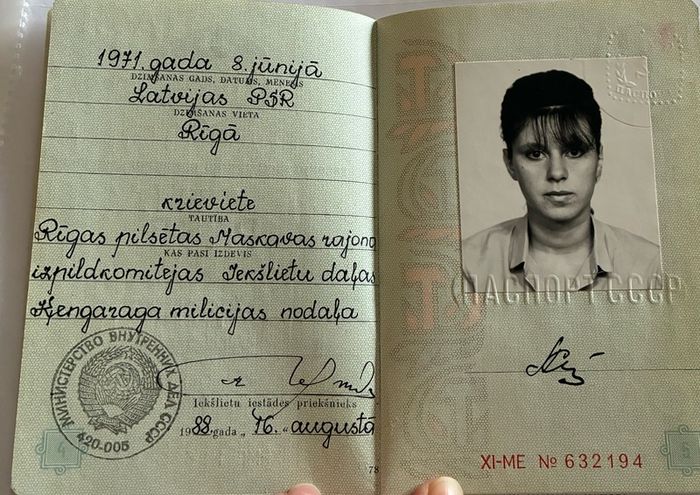 Vintage Soviet Passport, Latvia edition
