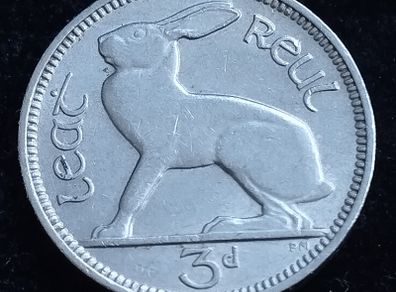 Ireland - 1956 - 3 Pence - Hare - GEF - KM.12a - [2724]