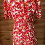 dress mini & Other Stories Printed Scallop Wrap Mini Dress Women's Red Floral size 10 Image 5