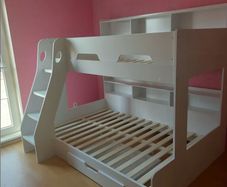 Tripple bunk bed white