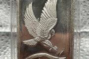 1oz Fine 999 Silver Bullion Eagle Bar.