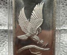 1oz Fine 999 Silver Bullion Eagle Bar.