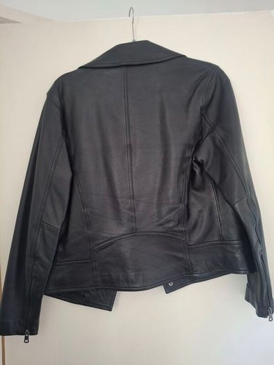 Massimo Dutti Leather Jacket (Size M)