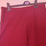 Burgundy leopard print elastic pants  size UK16/18 EU44/46 Postage included Image 4