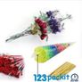 Job lot 100 clear candy cones size small 25 cm x 13 cm Image 3