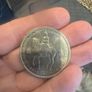 1953 commemorative english five shilling Image 2