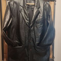 Leather coat