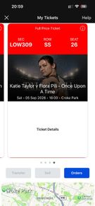 Katie Taylor ticket