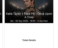 Katie Taylor ticket