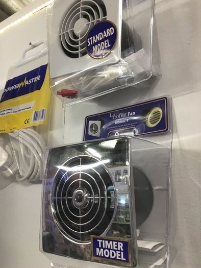 4 " Chrome Finish Bathroom Fans with Timer