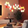 Shapes Hexagon Expansion Pack, 3 LED Smart Light Panels - Dimmable & Modular Wi-Fi Wall Mood Lights, Works with Alexa Google Assistant Apple Homekit, for House Room Decor or Desk Image 6