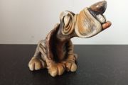 Vintage BASSETT HOUND DOG Figurine 1984 John Raya Beasties of the Kingdom
