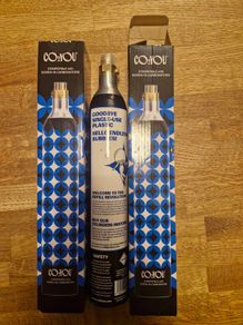 2 x SodaStream CO2 Gas Cylinders Full & Unused
