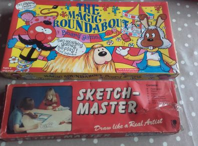 The Magic Roundabout and Sketch Master vintage games