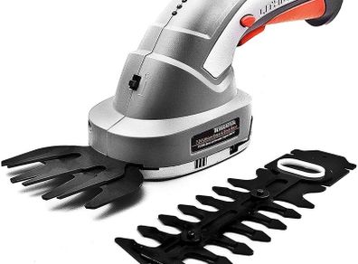2 IN 1 Pro 7.2V Cordless Hedge Trimmer Built in Lithium Ion Battery, Topiary Shears, Hand Held Trimmer, Cordless Shears Ideal for Shrub, Garden, Grass or Lawn Cultivation