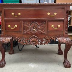 Carved Wooden Dressing Table