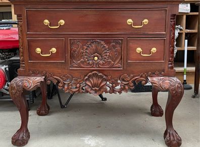 Carved Wooden Dressing Table