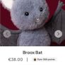 New JELLYCAT Halloween Collection Broox Bat Image 4