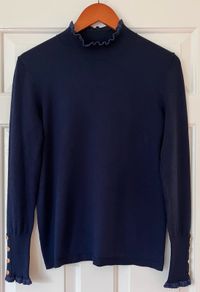 Size 10. Ladies Navy Jumper by Cortefiel
